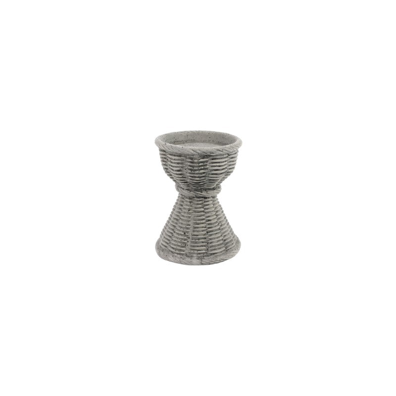 Casa Gray Short Candlestick