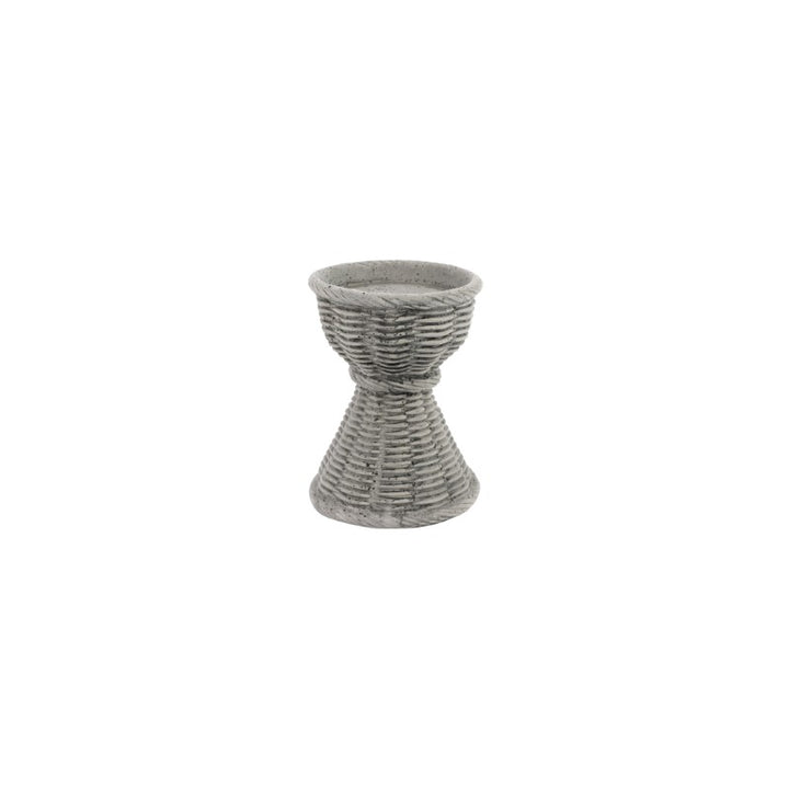 Casa Gray Short Candlestick