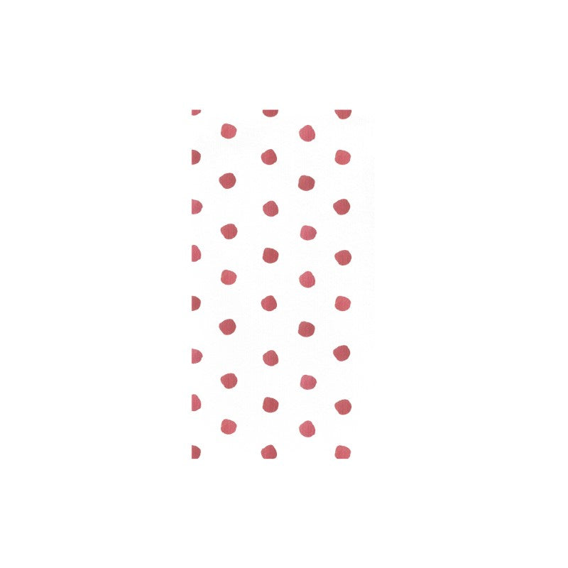 Papersoft Napkins Dot Crimson Guest Towels (Pack Of 20)