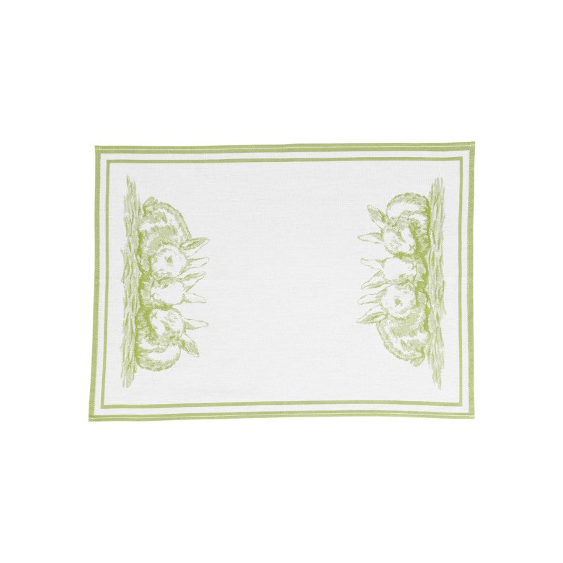 Strofinaccio Green Bunny Dish Towels - Set of 2
