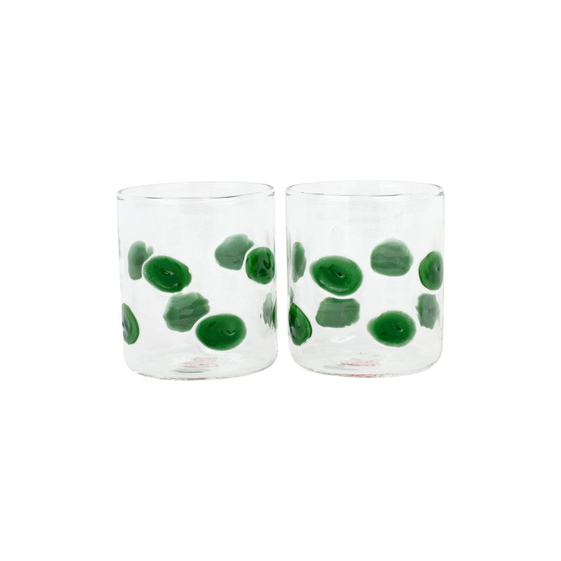 Drop Green Double Old Fashioned - Set of 2