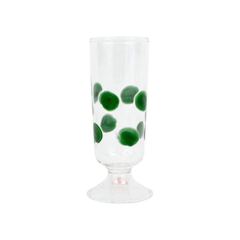 Drop Green Champagne Glass