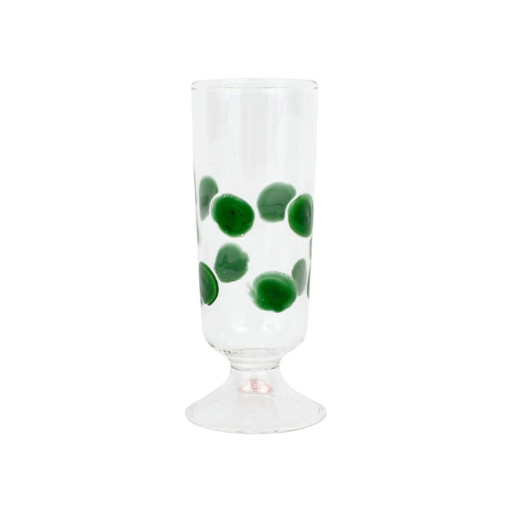 Drop Green Champagne Glass