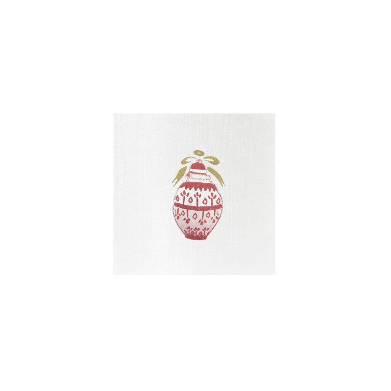 Papersoft Napkins Red Ginger Jar Cocktail Napkin (Pack of 20)