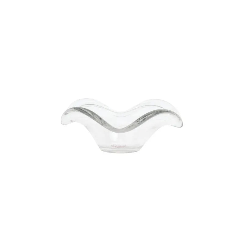 Hibiscus Glass Clear Small Bowl