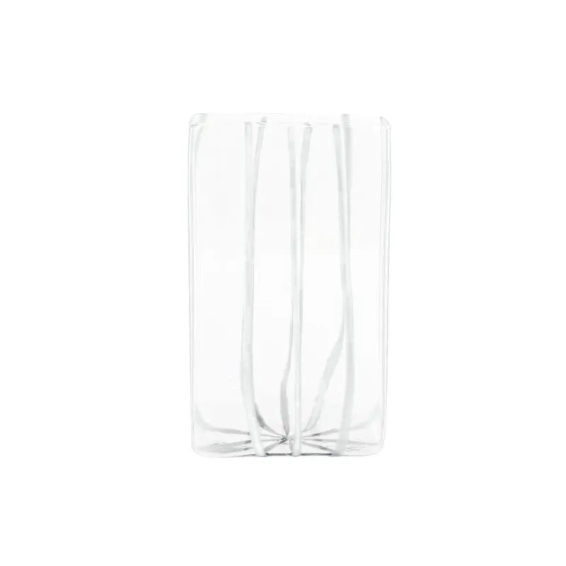 Nuovo Stripe White Rectangular Vase