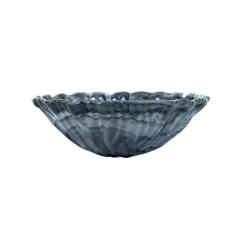Onda Glass Gray Medium Bowl