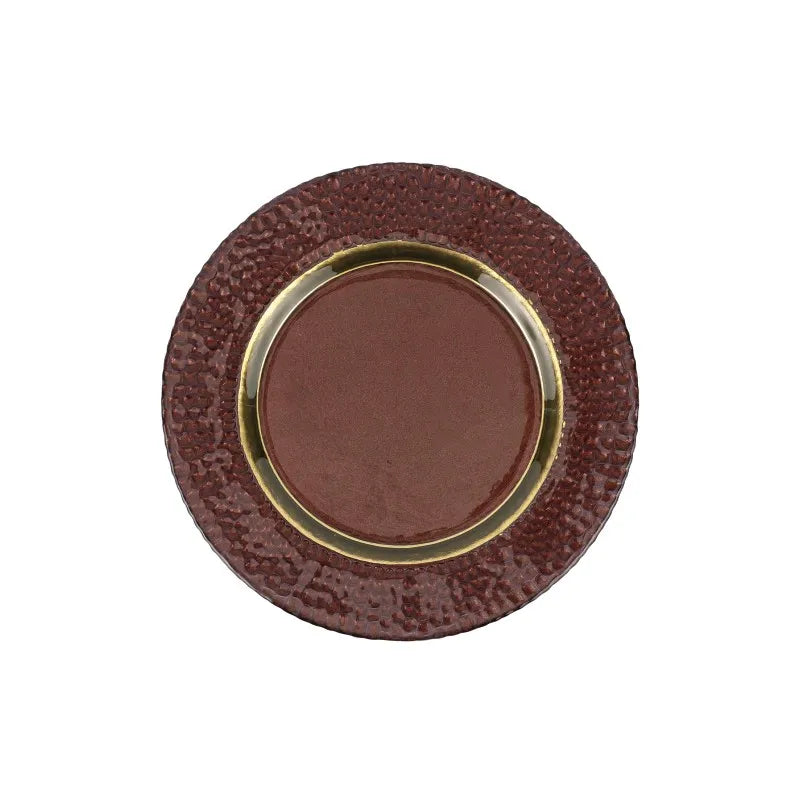 Pelli Glass Brown Salad Plate