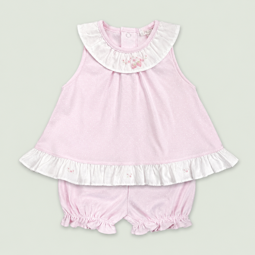 Pink Berries Sunsuit Set