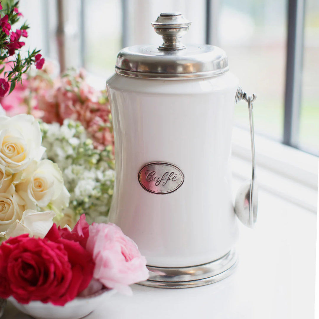 Tuscan Coffee Canister with Spoon