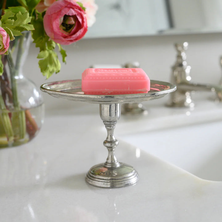 Vintage Petite Oval Pedestal Dish