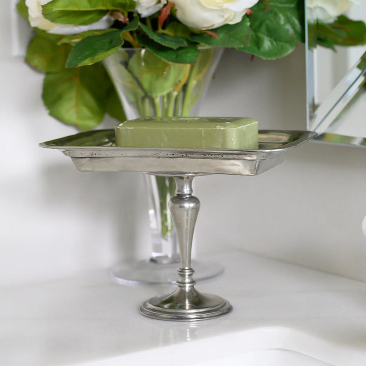 Vintage Rectangular Pedestal Dish