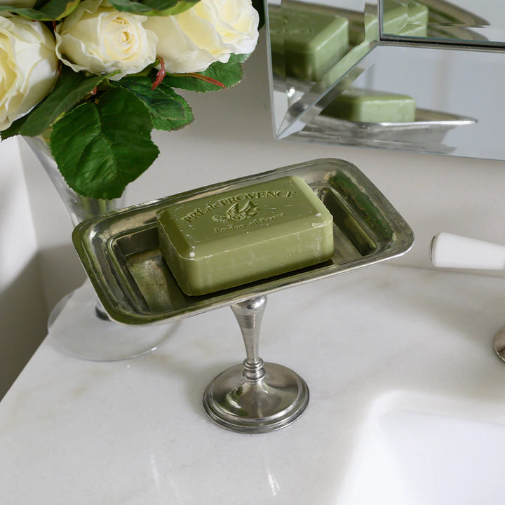 Vintage Rectangular Pedestal Dish