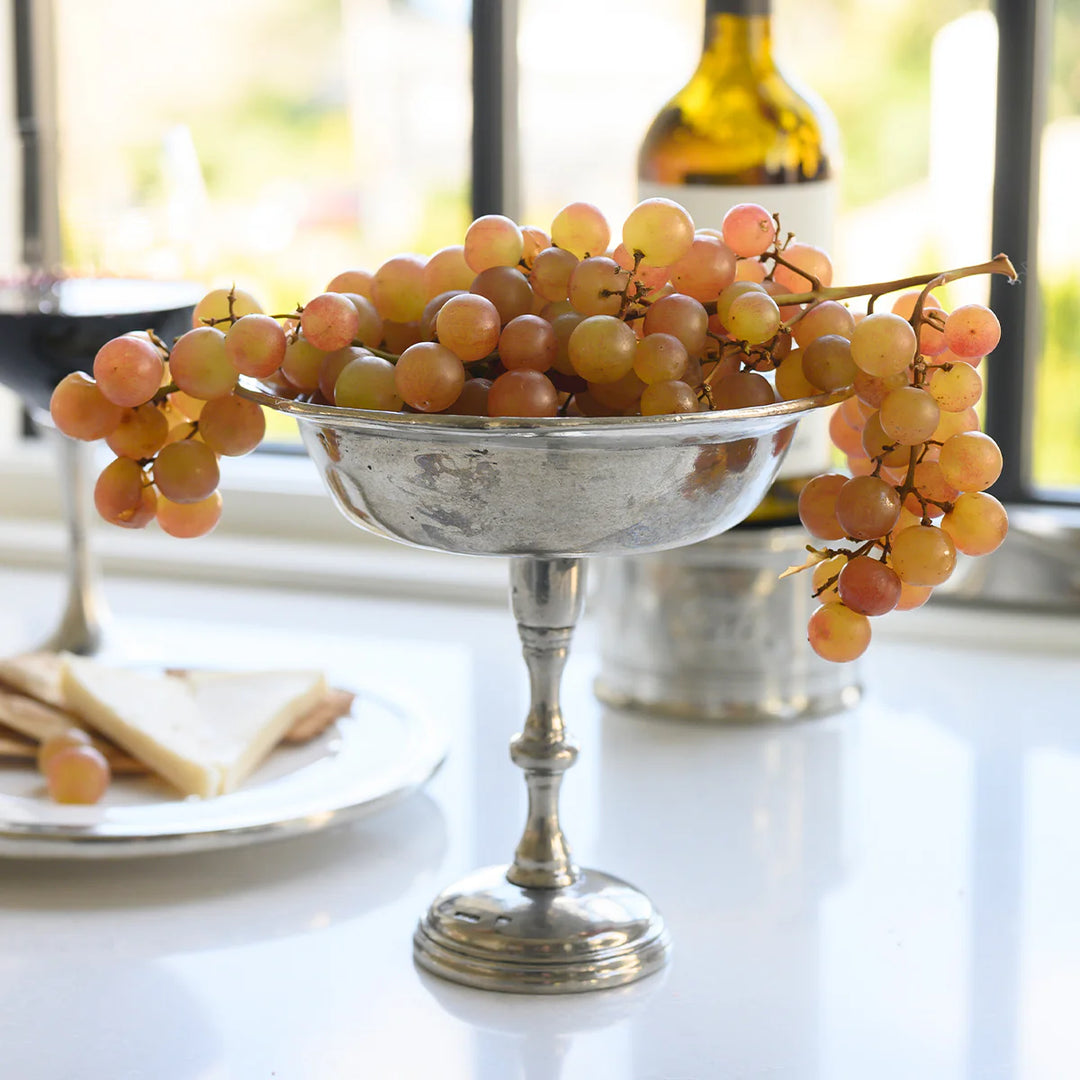 Vintage Round Petite Pedestal Bowl