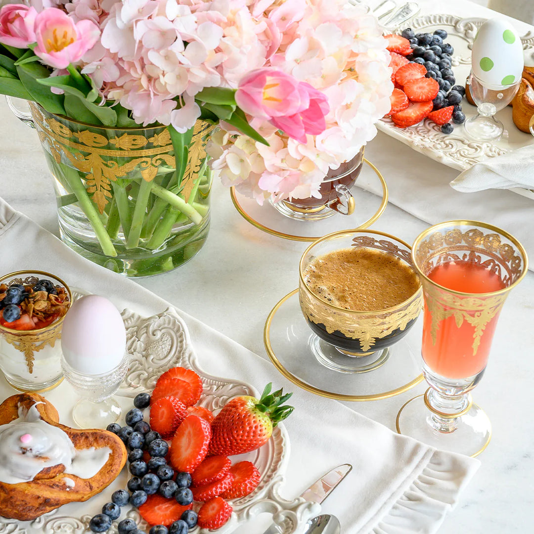 Vetro Gold Coffee Cup &amp; Saucer
