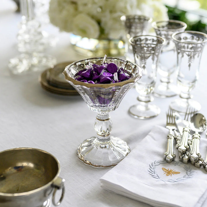 Vetro Platinum Petite Pedestal Candy Dish