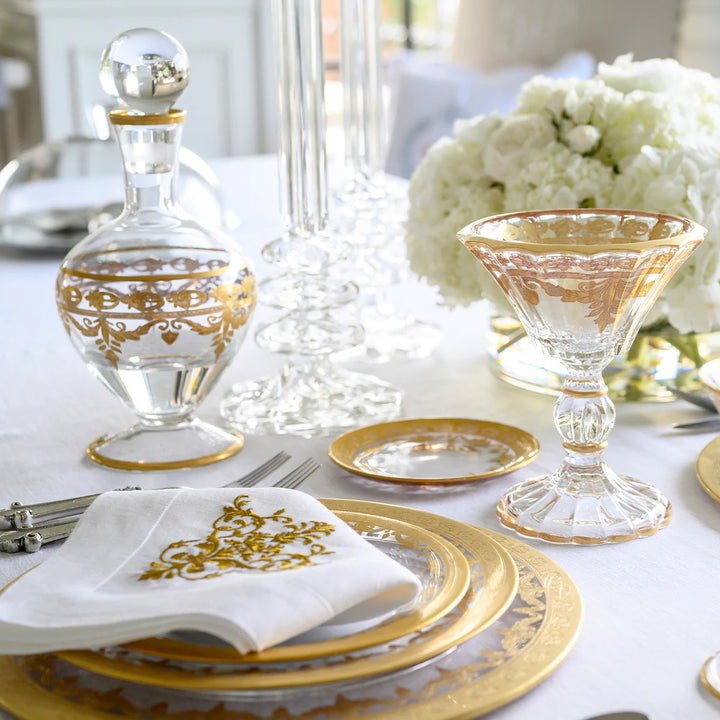 Vetro Gold Bread/Canape Plate