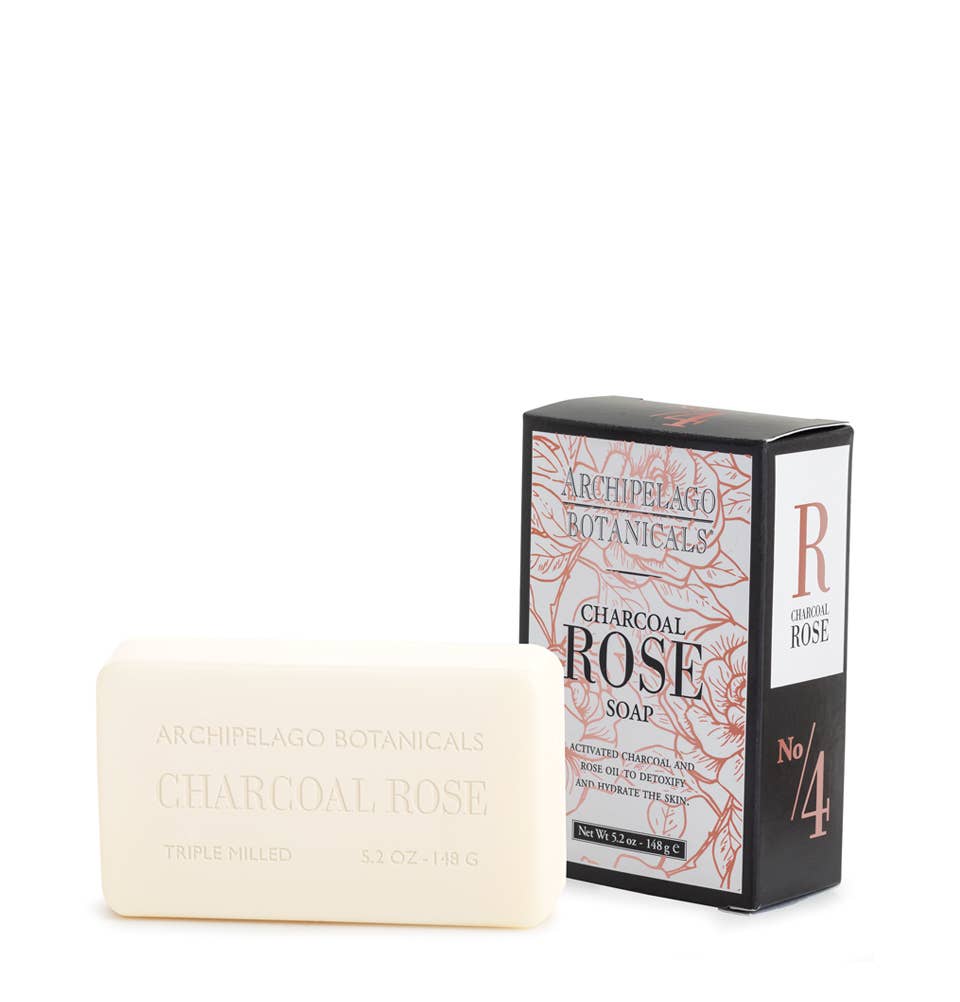 Archipelago Botanicals - Charcoal Rose All Natural Bar Soap
