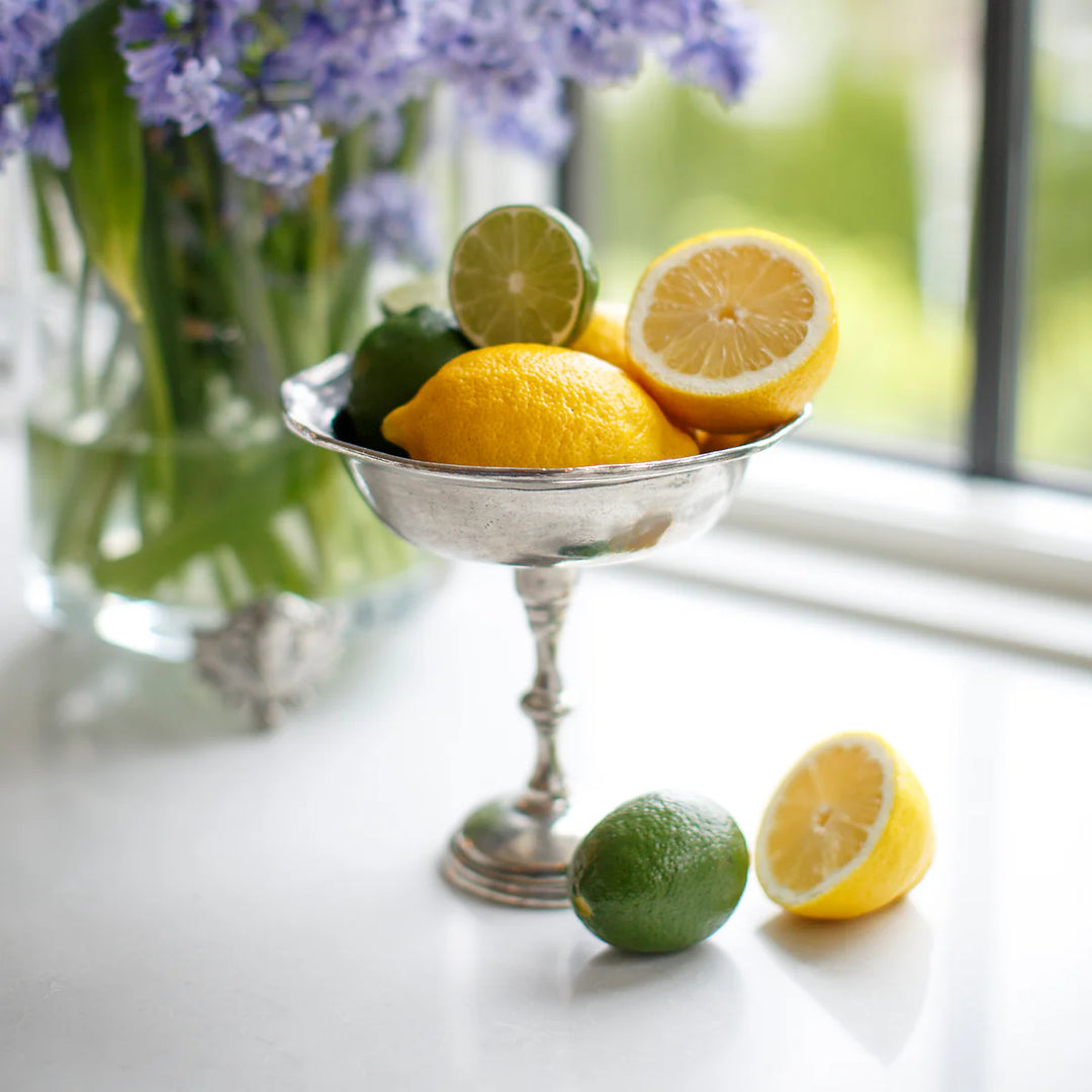 Vintage Round Petite Pedestal Bowl