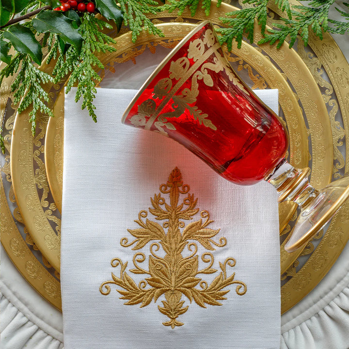Vetro Gold Red Water/Wine Glass