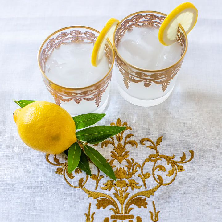 Vetro Gold Double Old Fashioned Glass