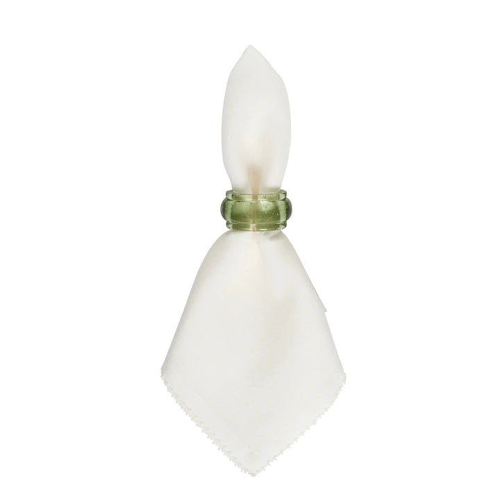 Provence Napkin Ring Set/4 - Basil