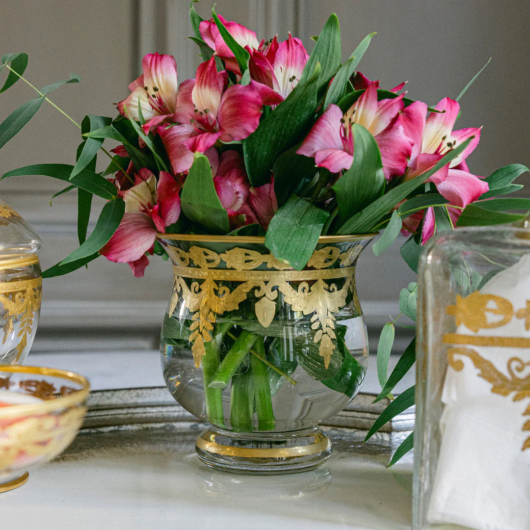 Vetro Gold Candleholder