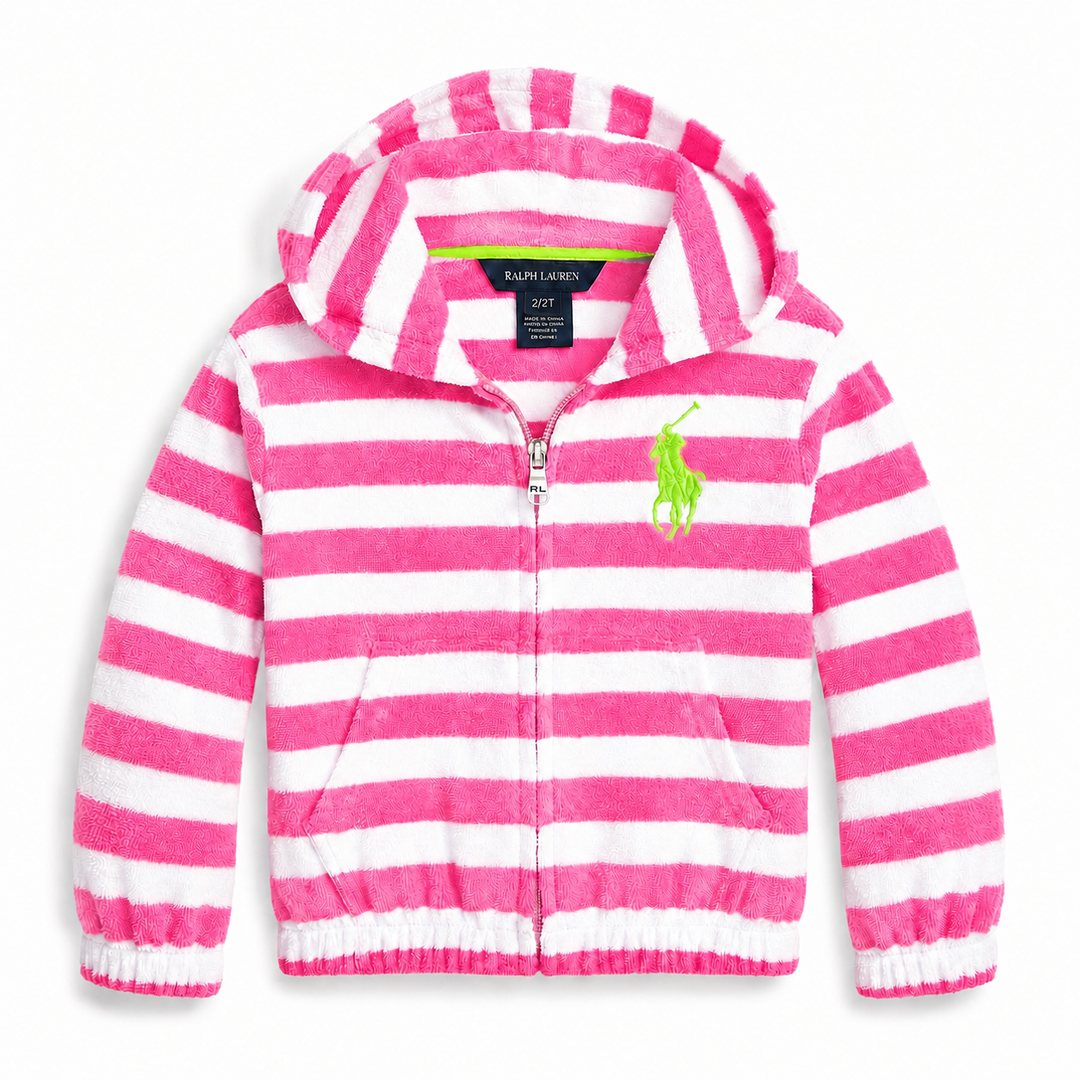 Girls Stripe Terry Coverup