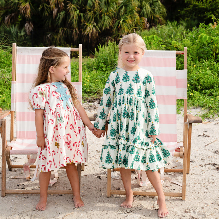 Girls Spencer Dress - Festive Forest