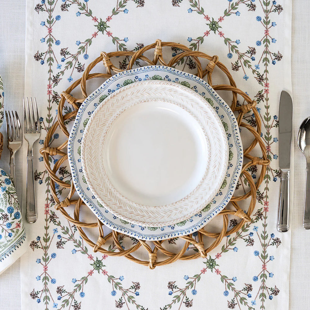 Le Panier Dessert/Salad Plate - Whitewash