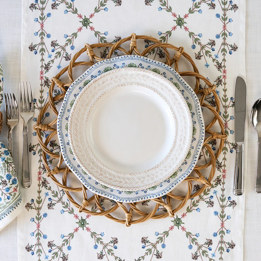 Le Panier Dessert/Salad Plate - Whitewash