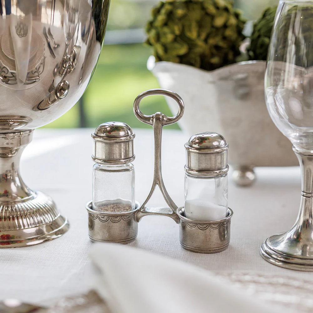 Tavola Tall Salt & Pepper w/ Caddy