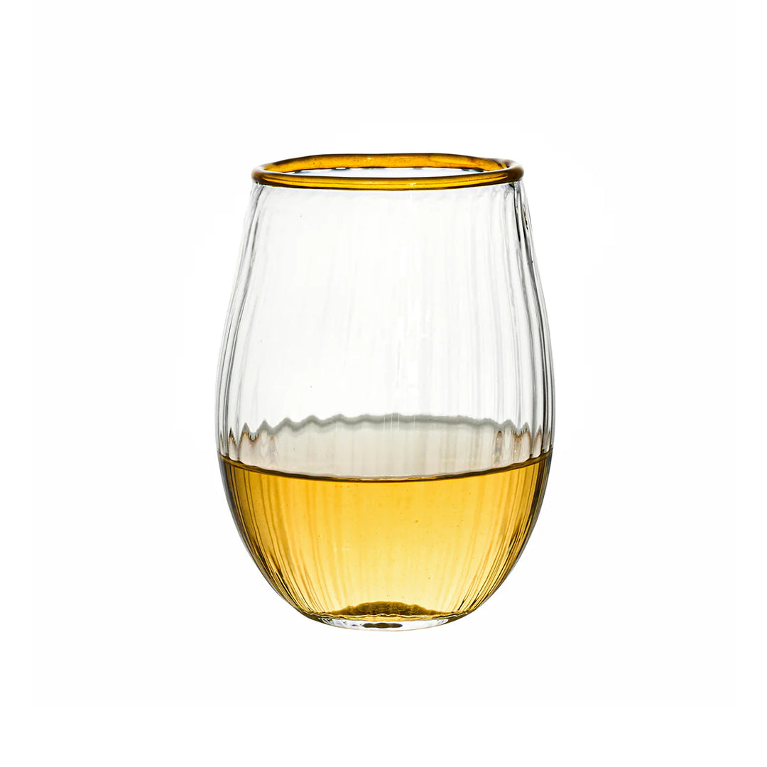 Nell Stemless Wine Glass - Daffodil