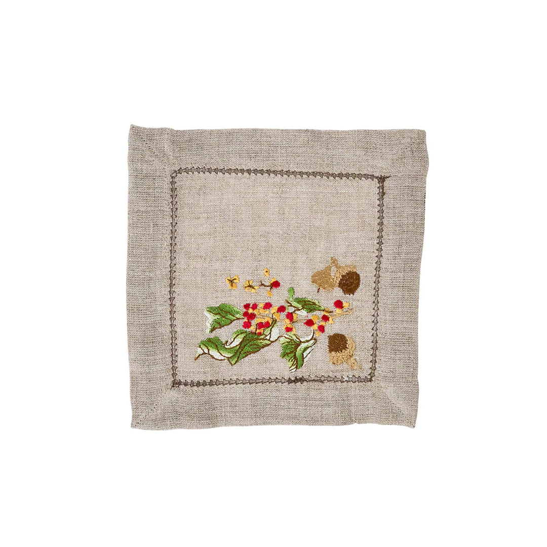 Forest Walk Cocktail Napkins Assorted Set/4 - Multi