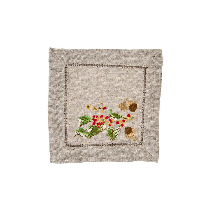 Forest Walk Cocktail Napkins Assorted Set/4 - Multi