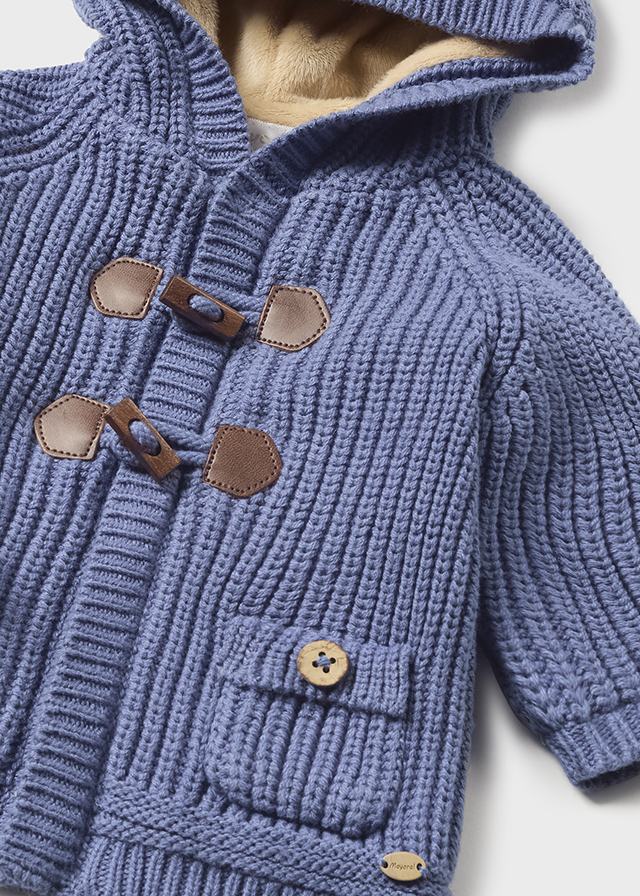 Newborn Winter Blue Knit Sweater
