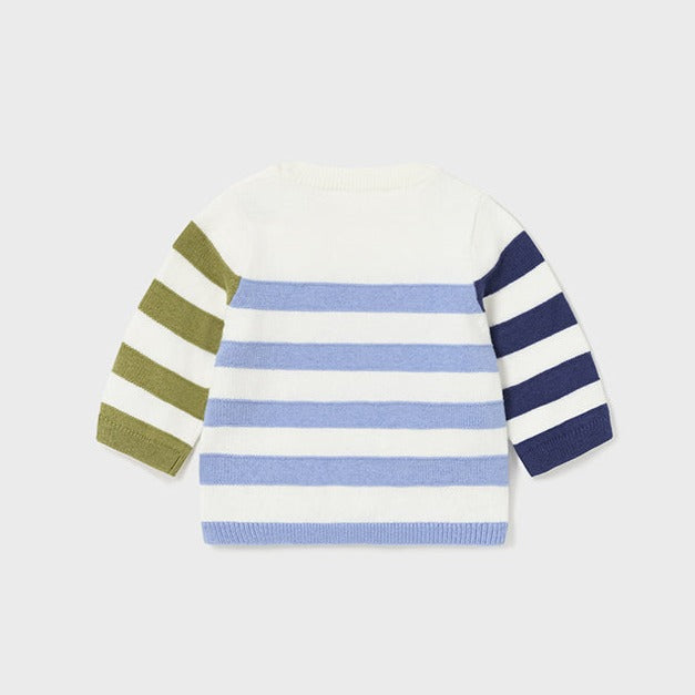 PREORDER - Newborn Striped Sweater - Natural