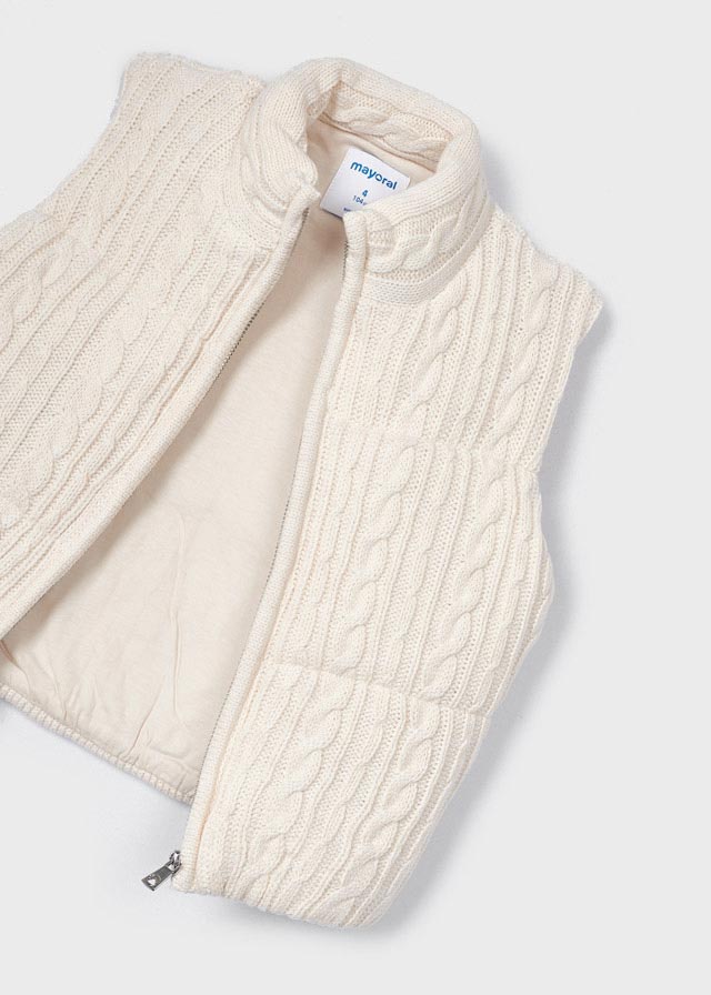 Chickpea Padded Knit Vest