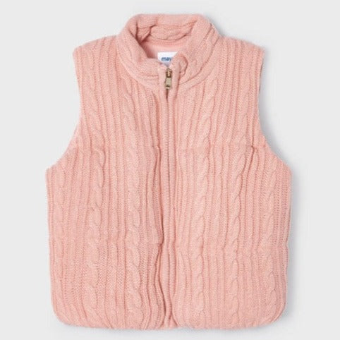 Rose Padded Knit Vest