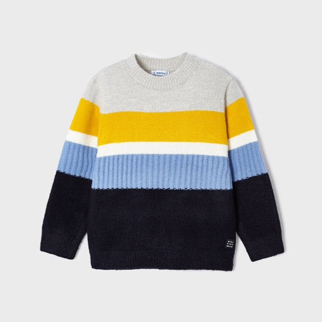 Boys Mustard Knit Sweater