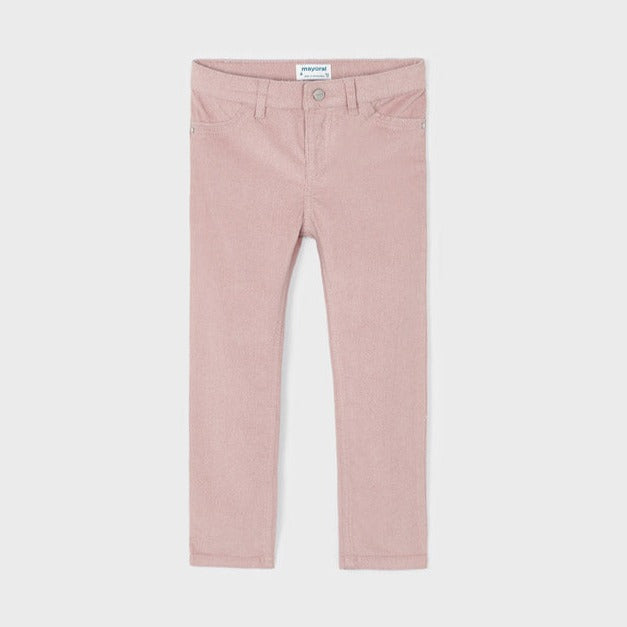 Nude Pink Metallic Shimmer Corduroy Jeggings