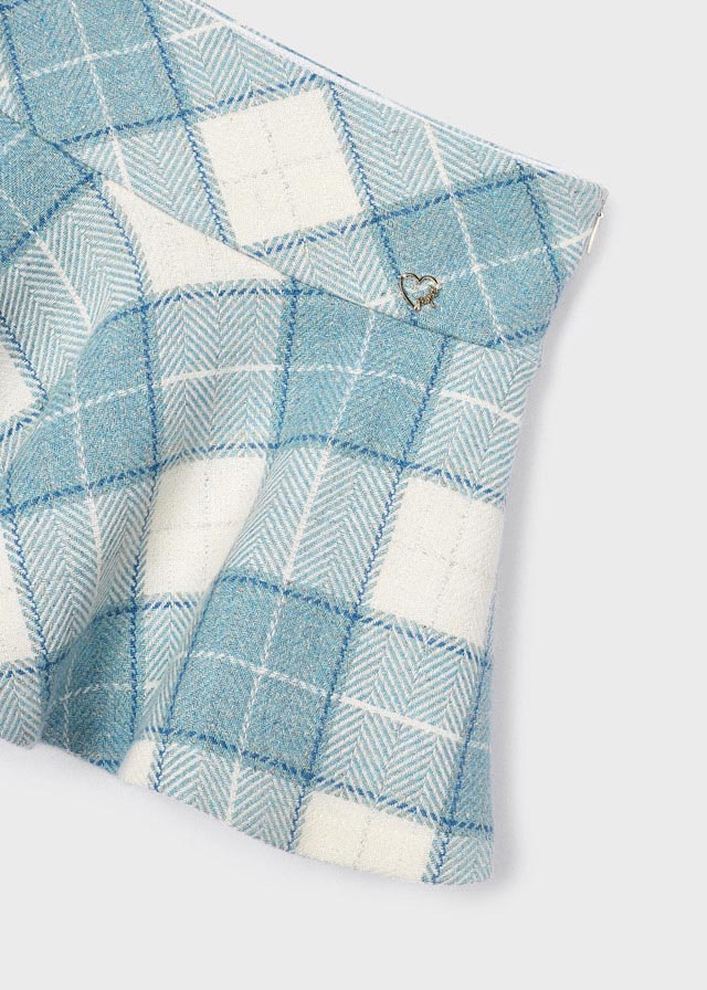 Bluebell Plaid Jacquard Skirt