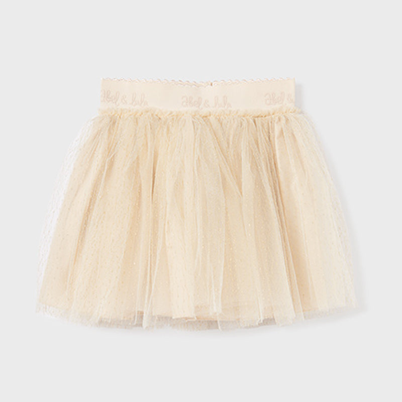 Beige Tulle Skirt