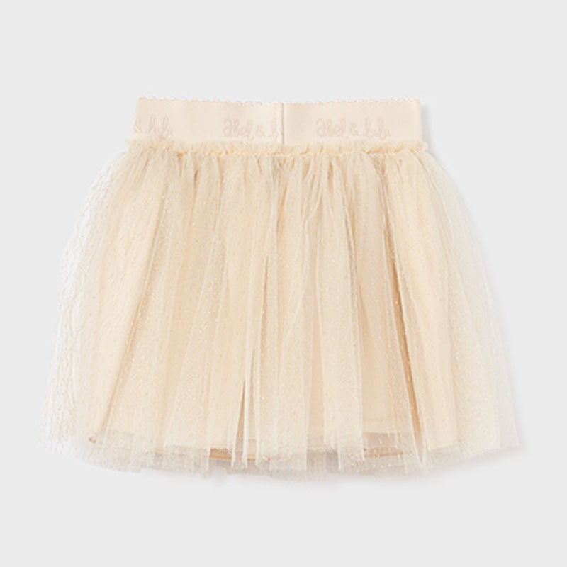 Beige Tulle Skirt