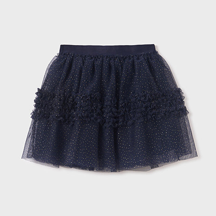 Navy Glitter Tulle Skirt