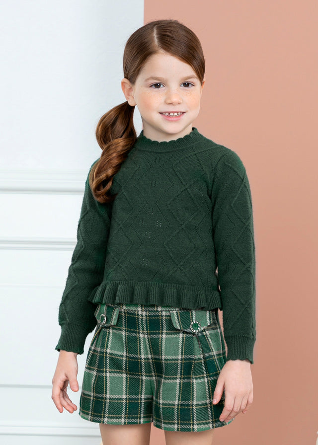 Emerald Mock Neck Knit Sweater