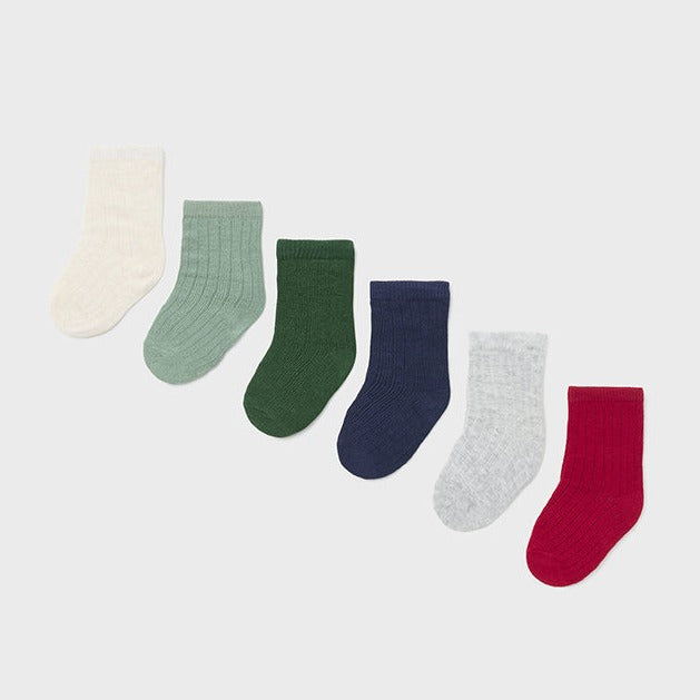 Set of 6 Socks - Pine
