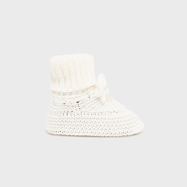Knit Booties - Off White