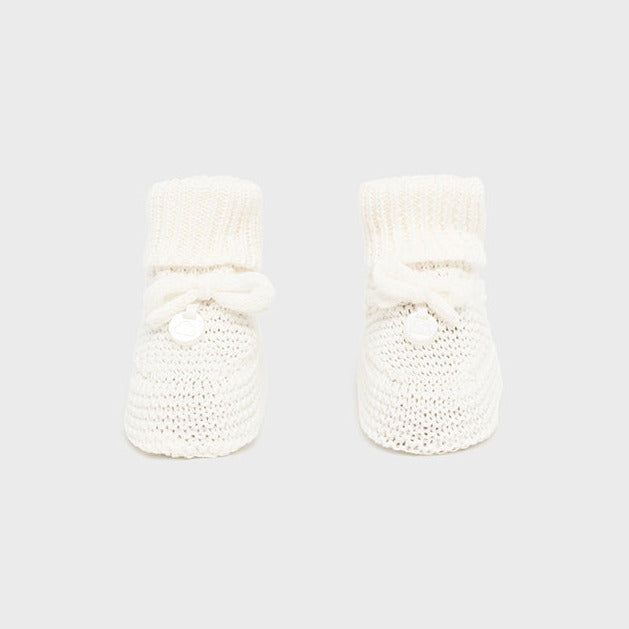 Knit Booties - Off White