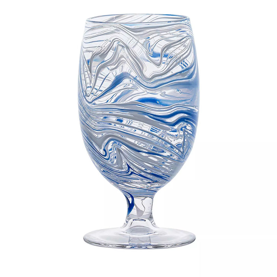 Puro Marbled Goblet - Blue